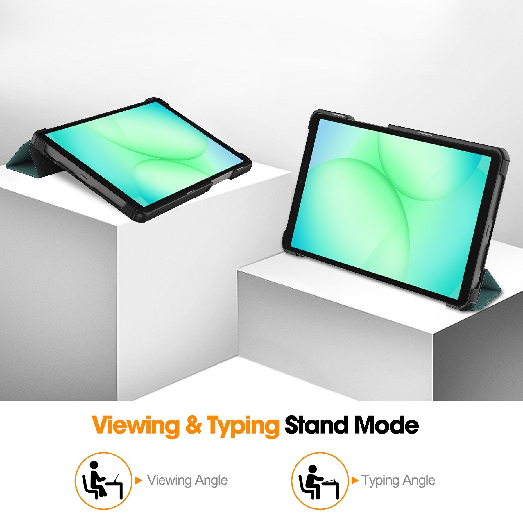 Étui Tri-Fold Samsung Galaxy Tab A11, Vert