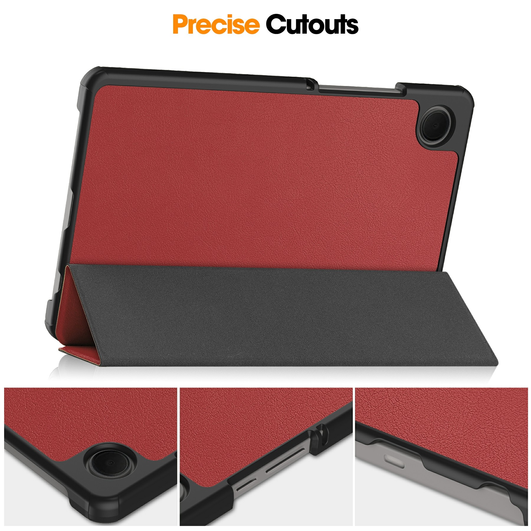 Étui Tri-Fold Samsung Galaxy Tab A11, Rouge
