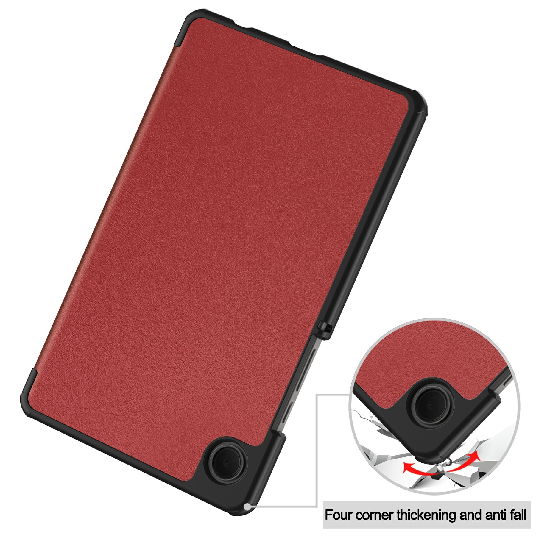 Étui Tri-Fold Samsung Galaxy Tab A11, Rouge