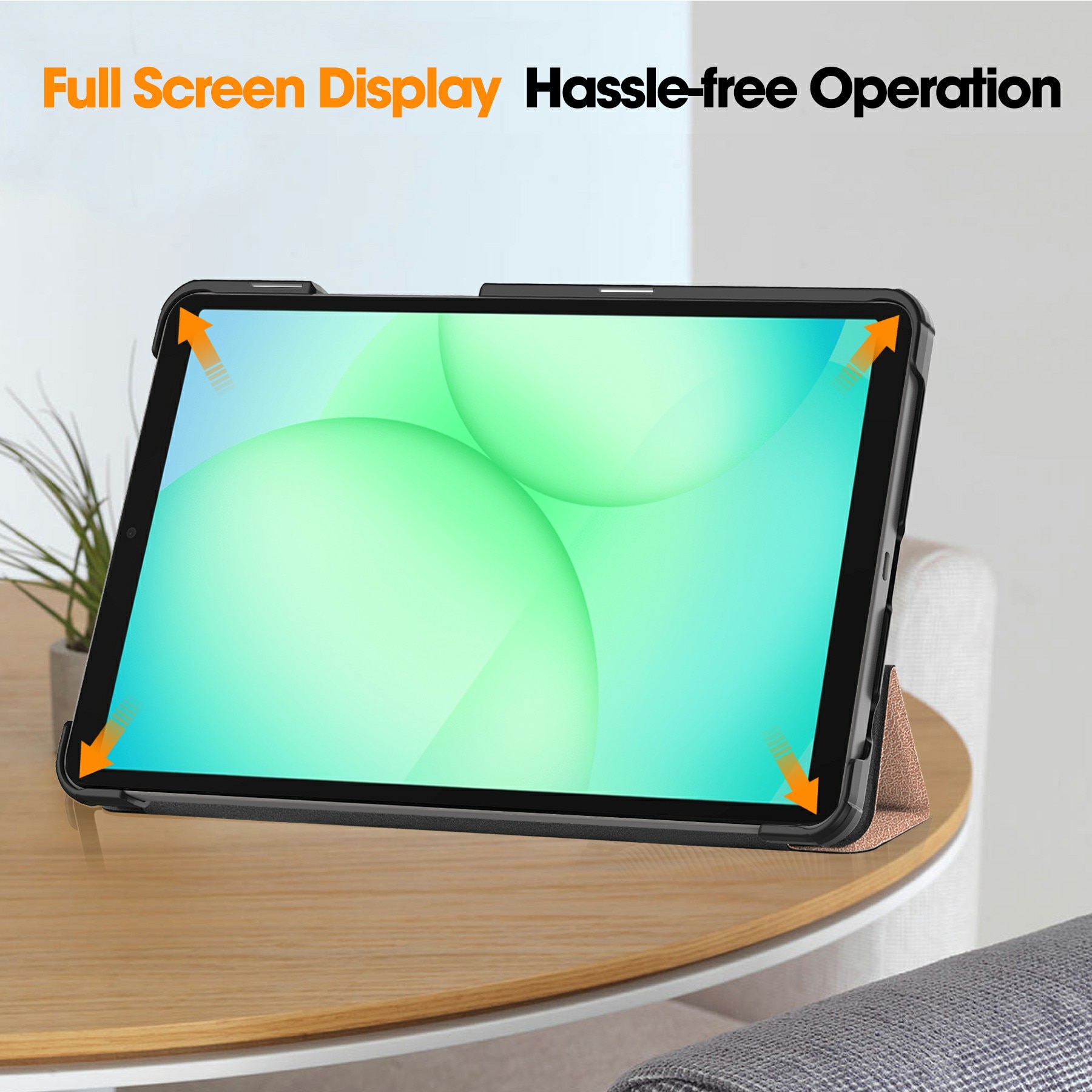 Étui Tri-Fold Samsung Galaxy Tab A11, Or rose