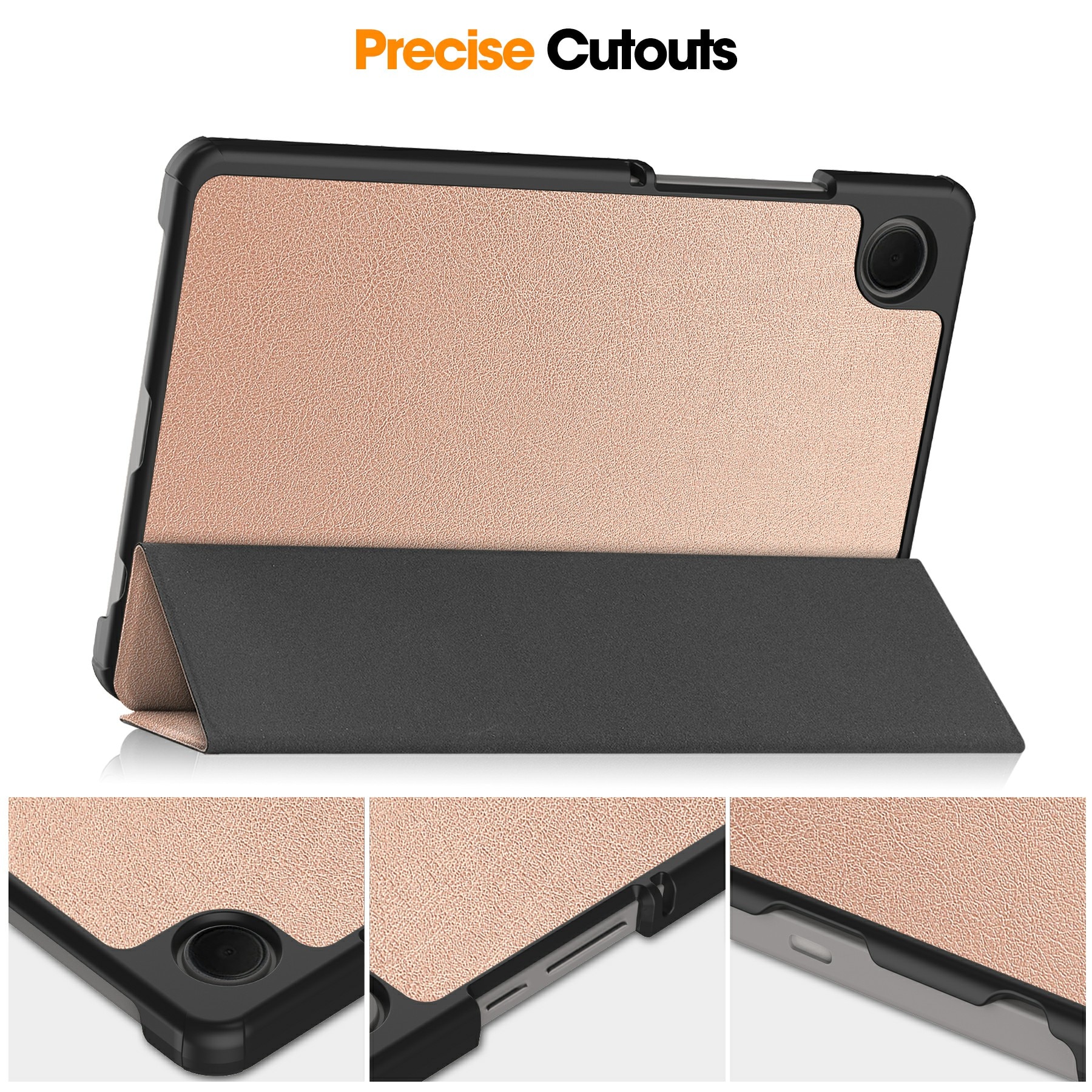 Étui Tri-Fold Samsung Galaxy Tab A11, Or rose