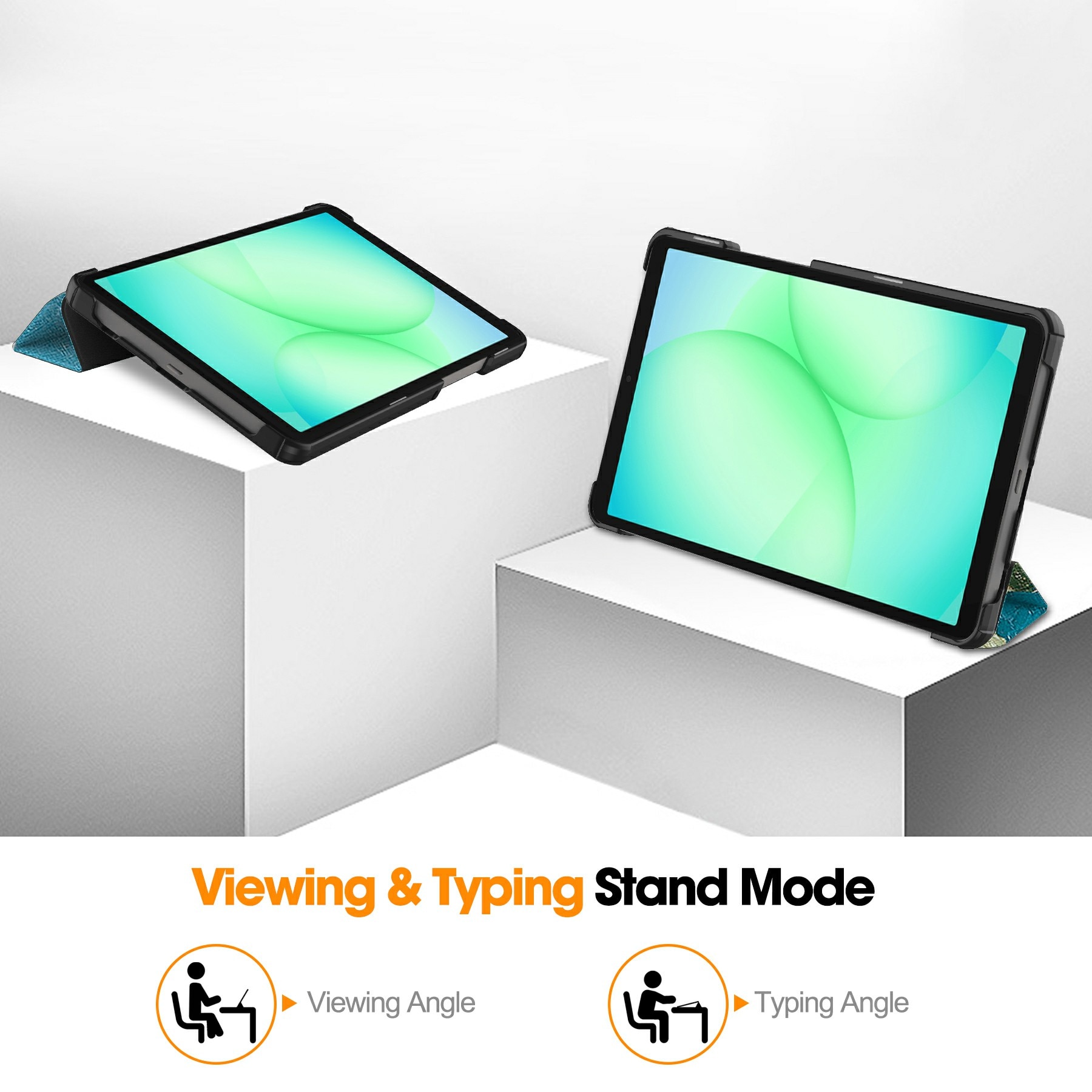 Étui Tri-Fold Samsung Galaxy Tab A11 Fleurs de cerisier