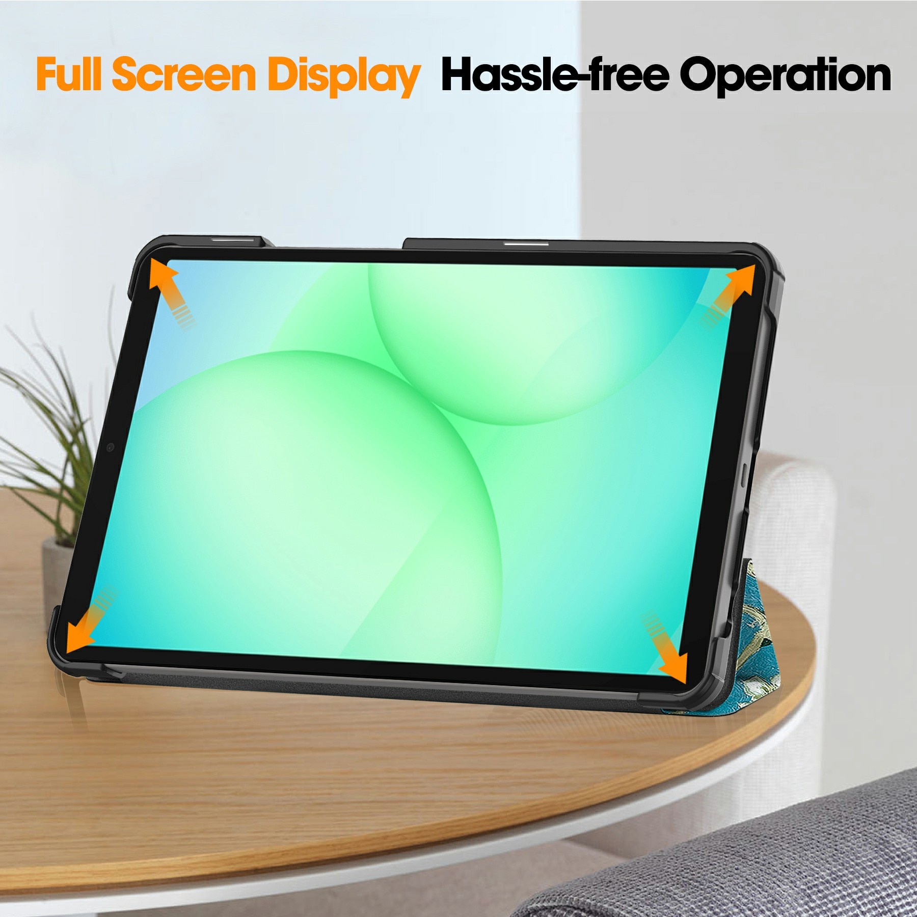 Étui Tri-Fold Samsung Galaxy Tab A11 Fleurs de cerisier