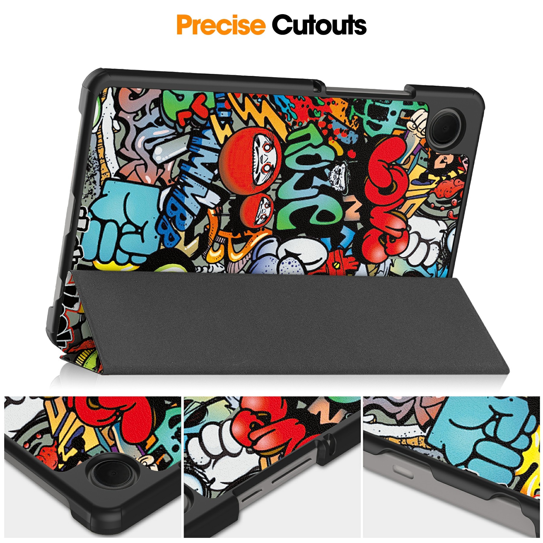 Étui Tri-Fold Samsung Galaxy Tab A11, Graffiti