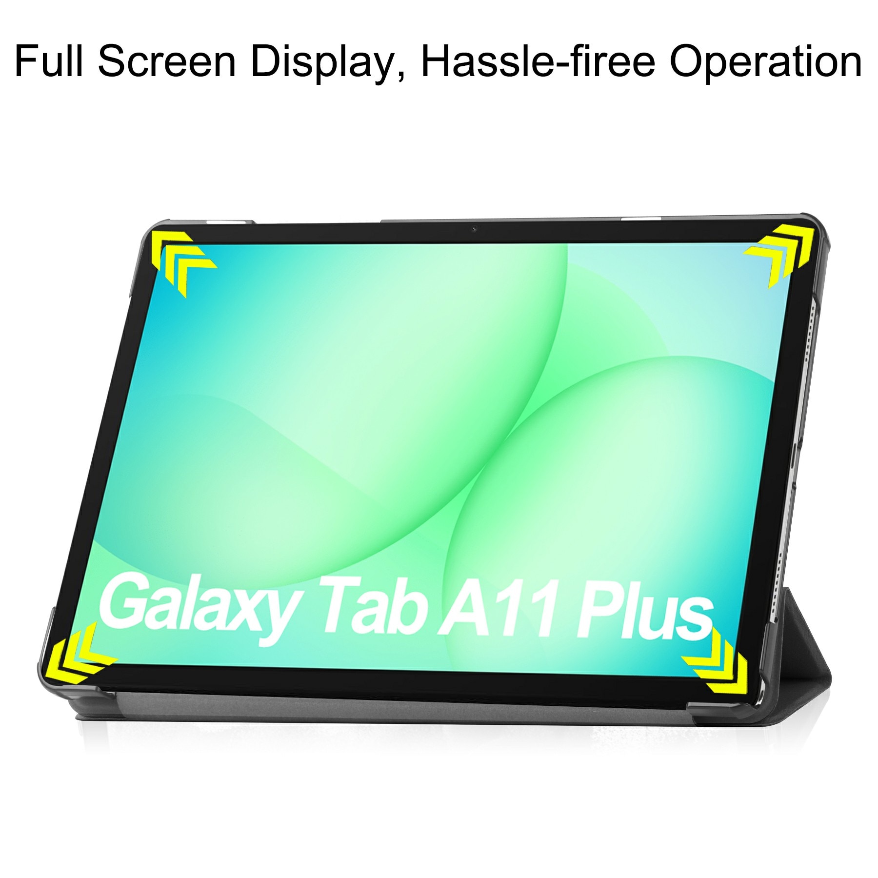 Étui Tri-Fold Samsung Galaxy Tab A11 Plus, Noir