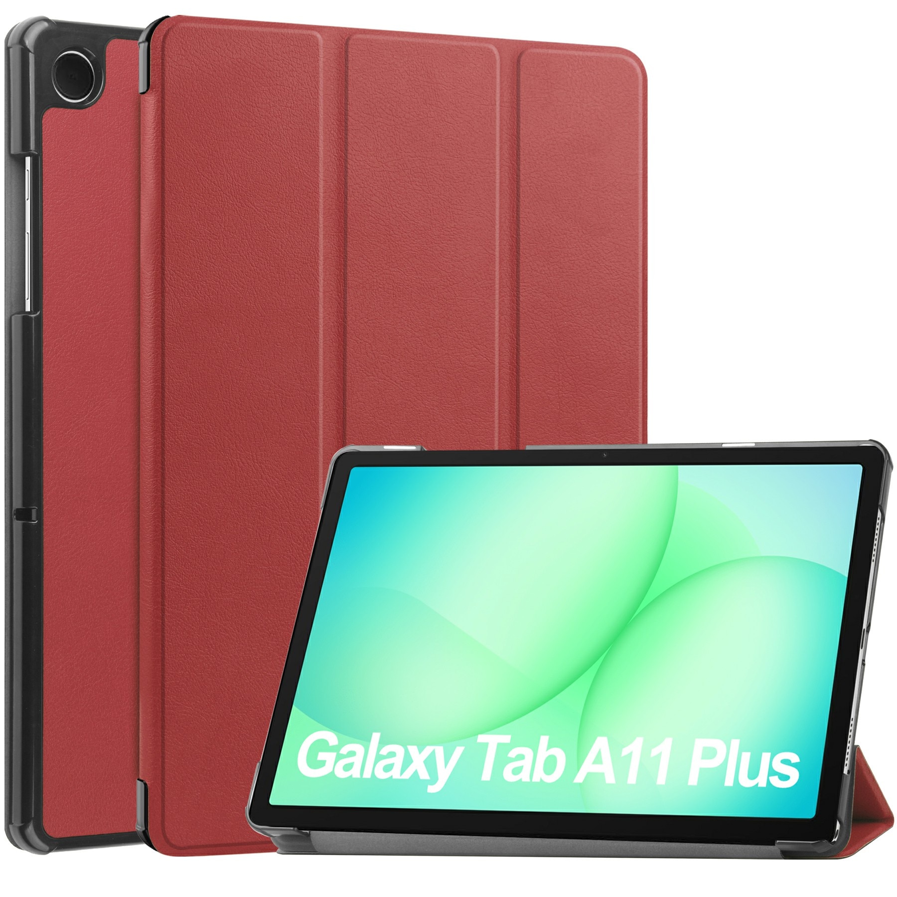 Étui Tri-Fold Samsung Galaxy Tab A11 Plus, Rouge