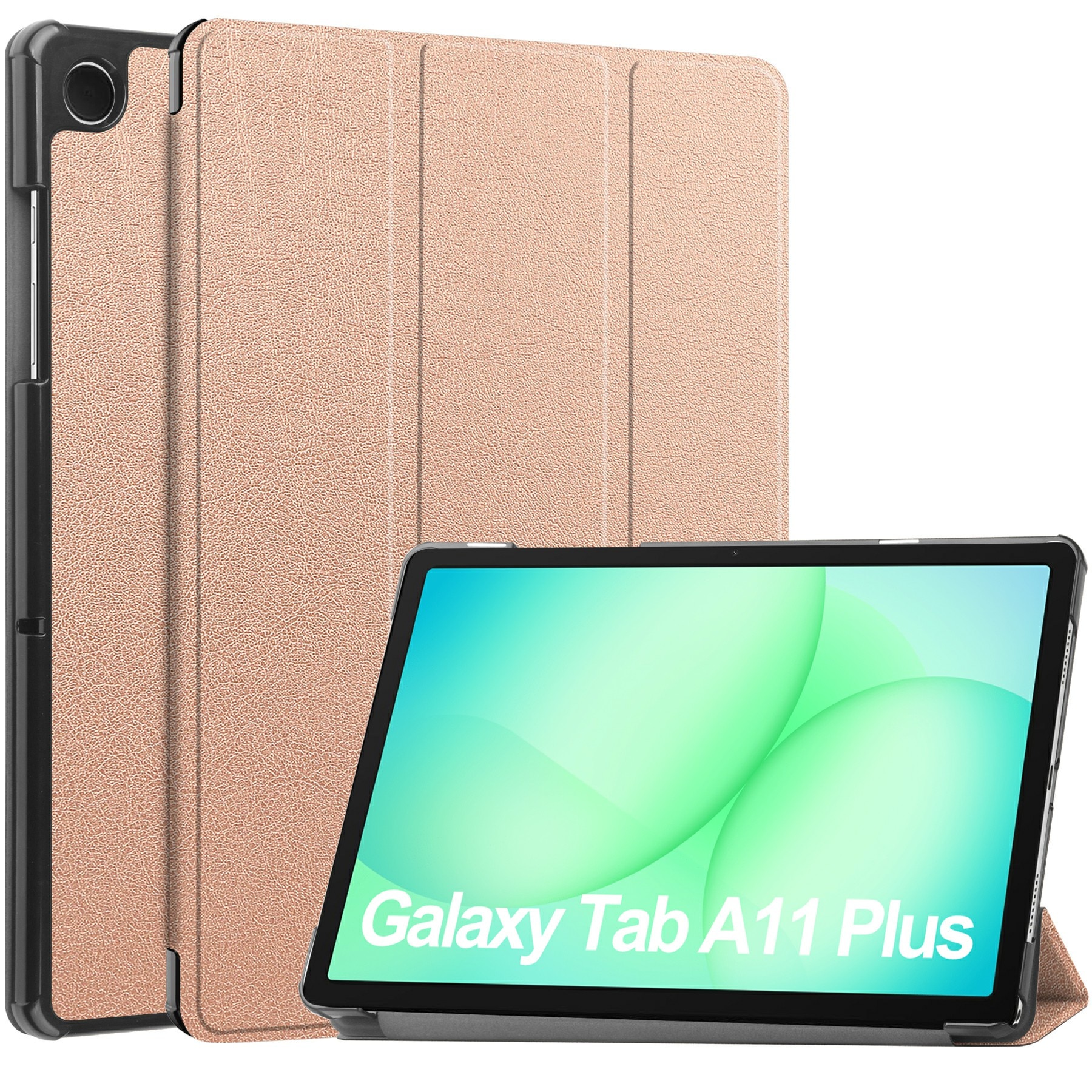 Étui Tri-Fold Samsung Galaxy Tab A11 Plus, Or rose
