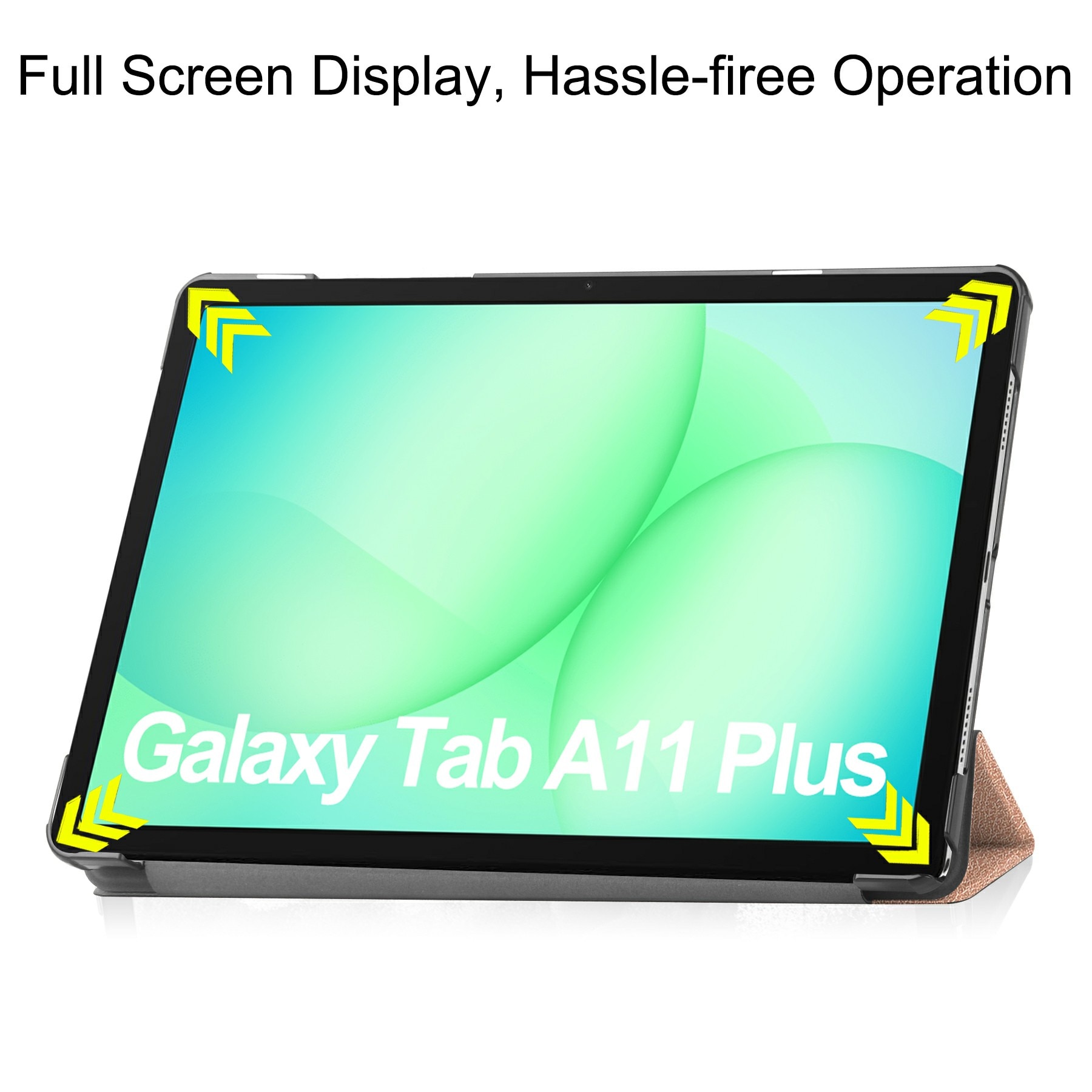 Étui Tri-Fold Samsung Galaxy Tab A11 Plus, Or rose