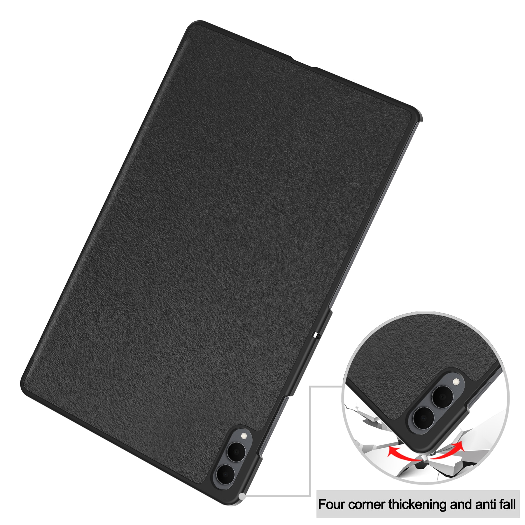Étui Tri-Fold Samsung Galaxy Tab S11 Ultra, Noir