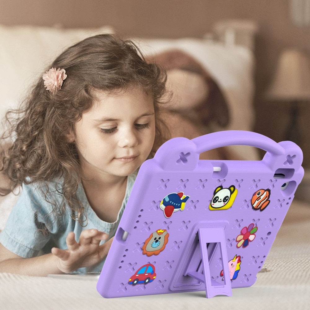 Kickstand Coque antichoc pour enfants iPad 10.2 8th Gen (2020), violet
