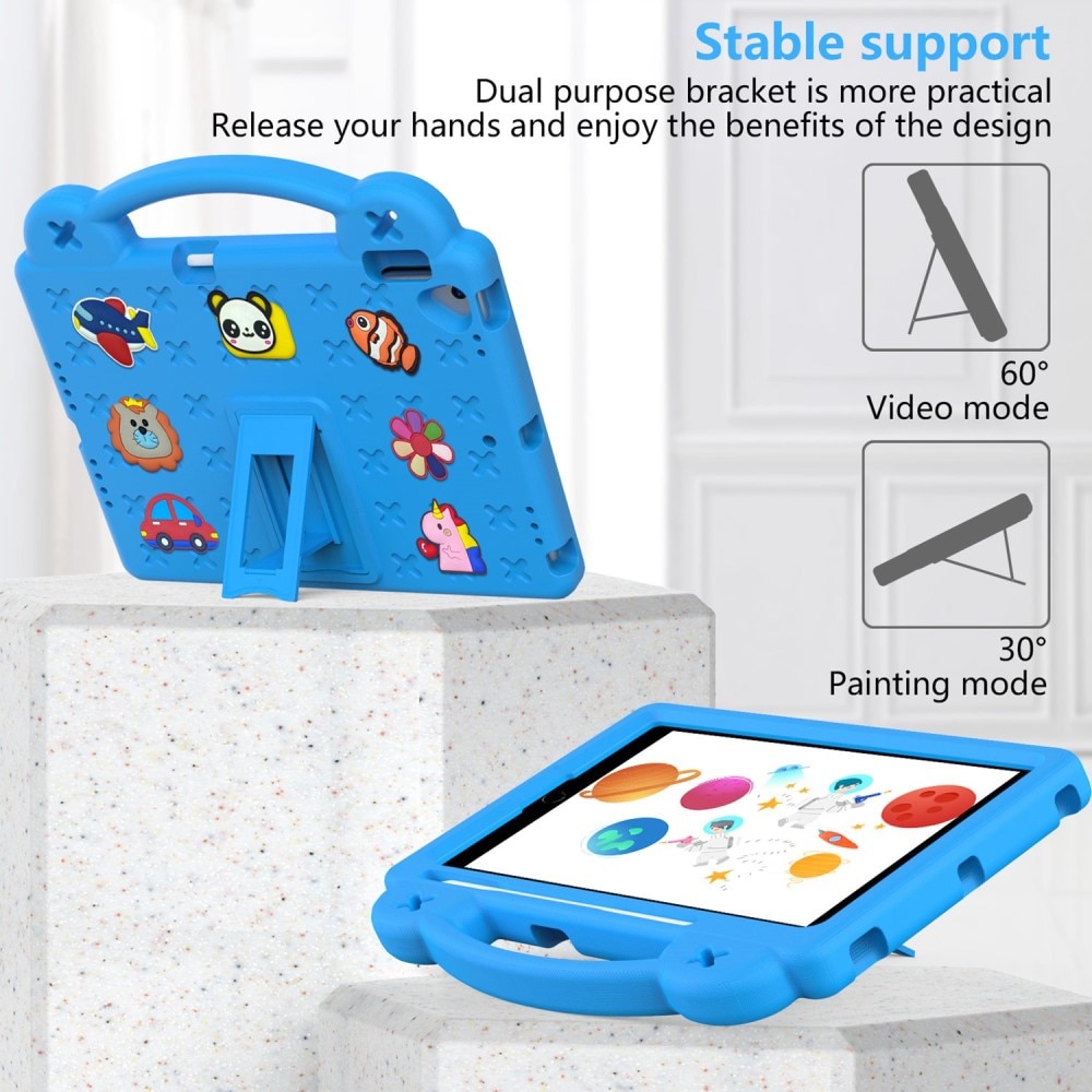 Kickstand Coque antichoc pour enfants iPad 10.2 8th Gen (2020), bleu