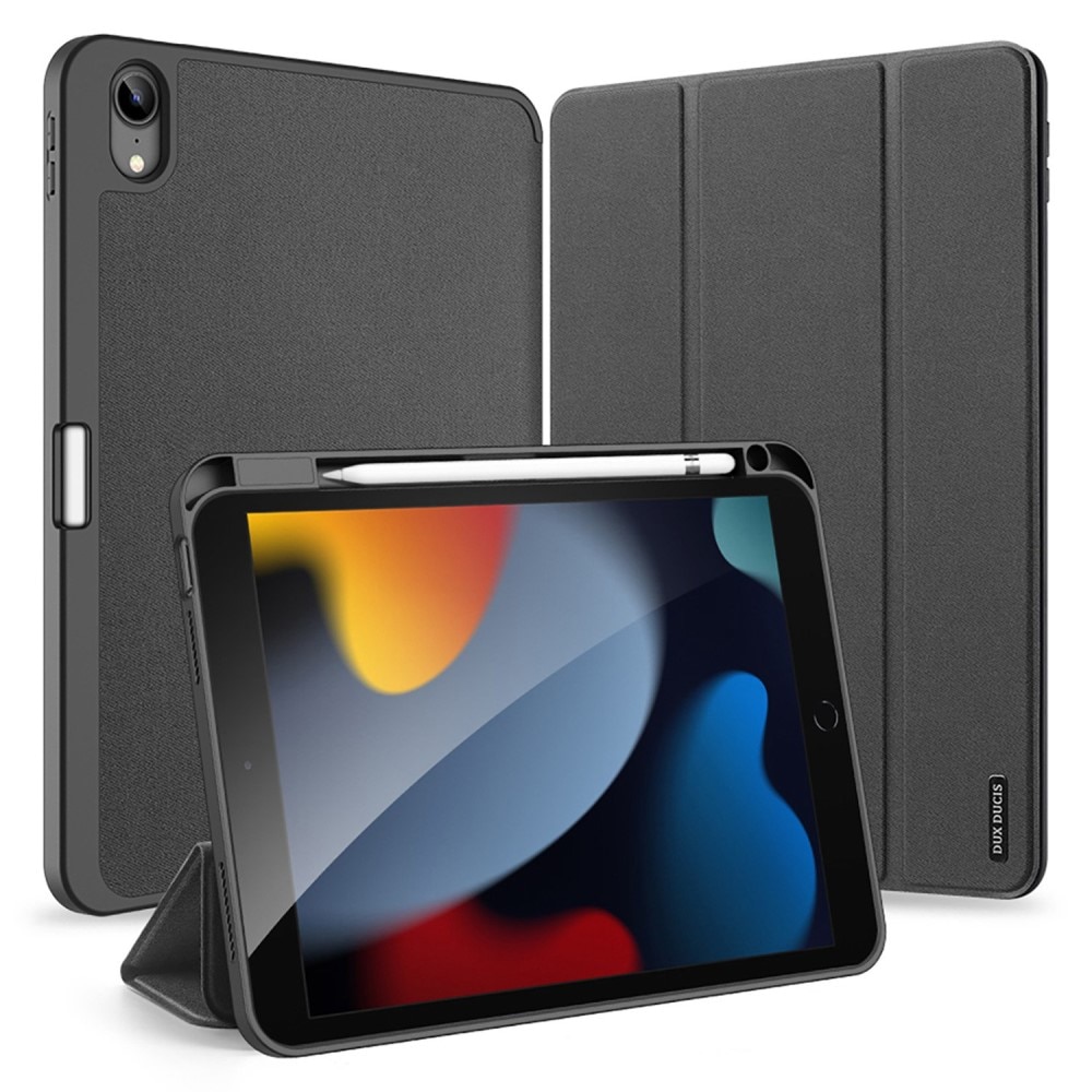 Coque Domo Tri-Fold iPad 10.9 10th Gen (2022), noir