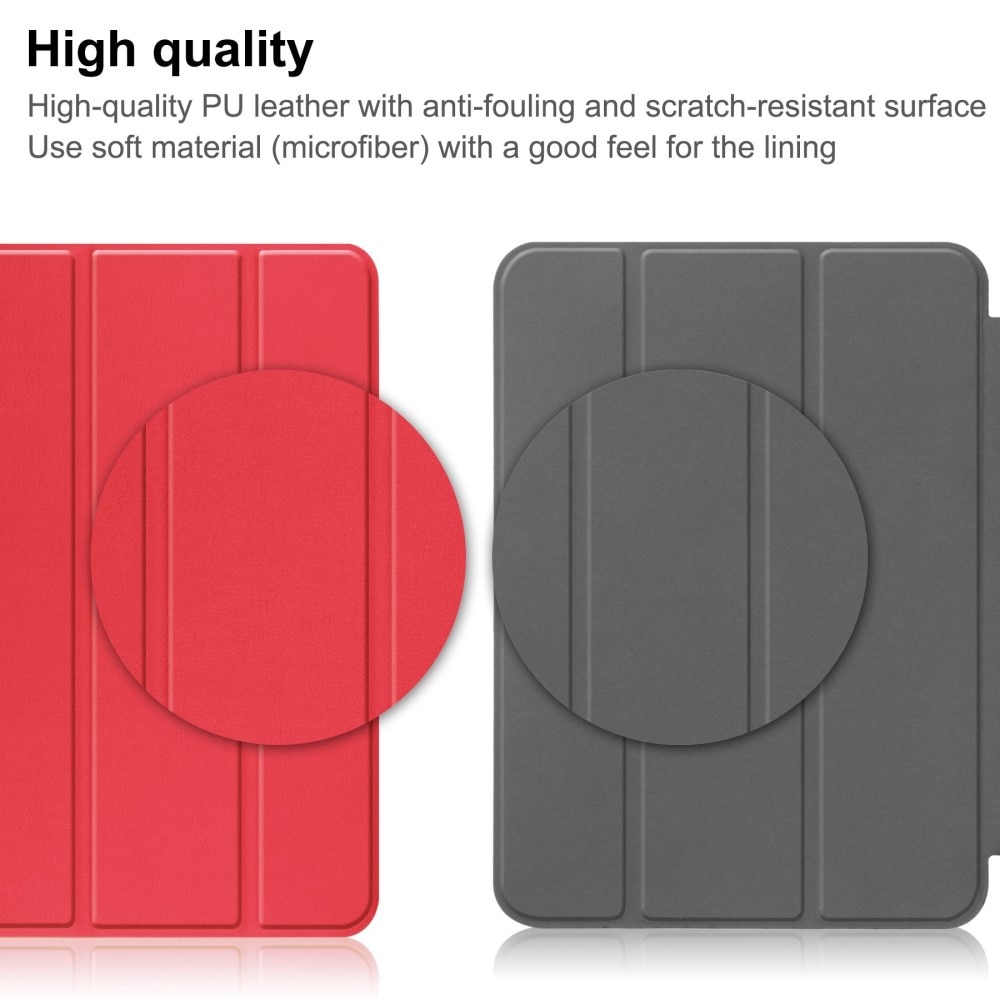 Étui Tri-Fold Apple iPad 11 11th Gen (2025), Rouge