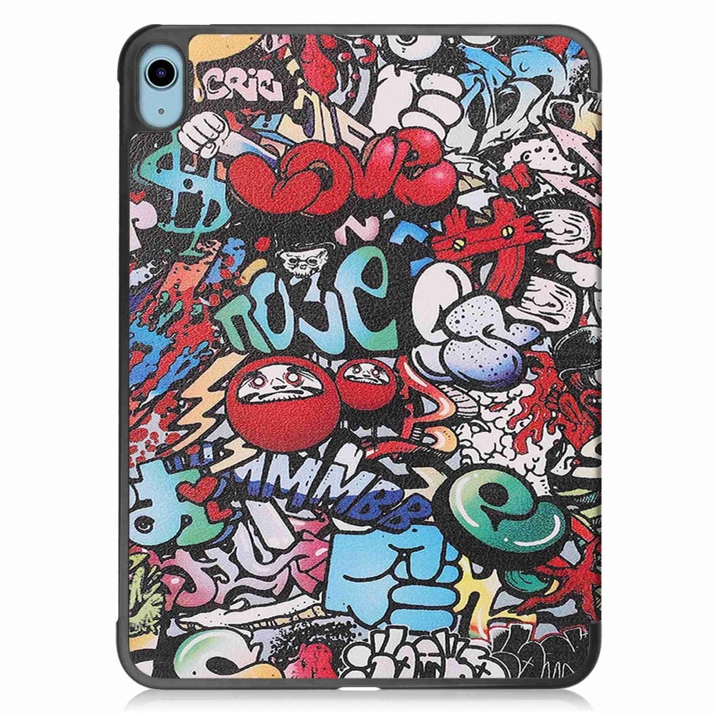 Étui Tri-Fold Apple iPad 10.9 10th Gen (2022), Graffiti