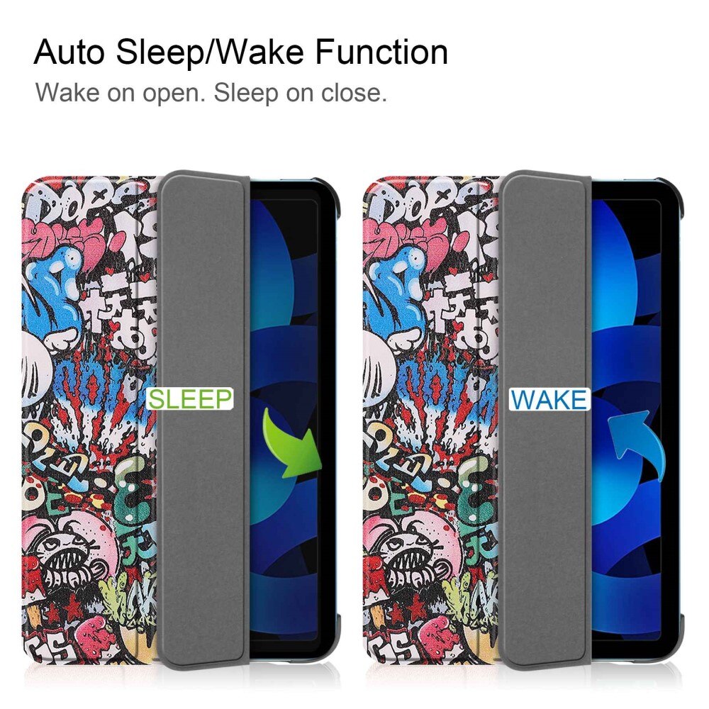 Étui Tri-Fold Apple iPad 10.9 10th Gen (2022), Graffiti