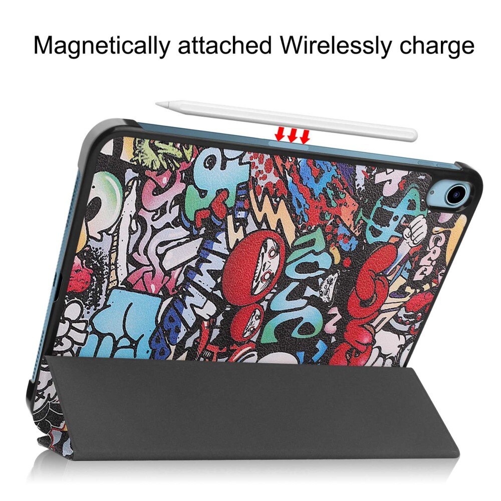 Étui Tri-Fold Apple iPad 10.9 10th Gen (2022), Graffiti