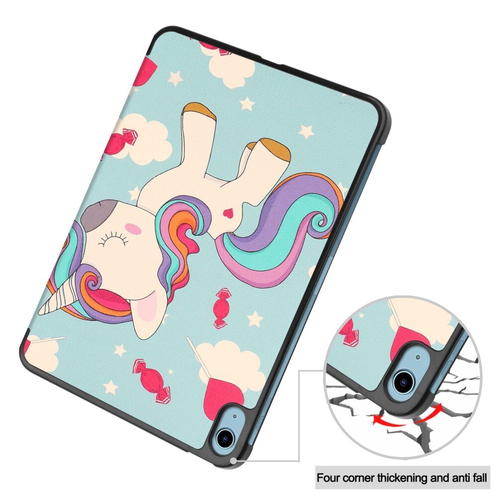 Étui Tri-Fold iPad 10.9 10th Gen (2022) Licorne