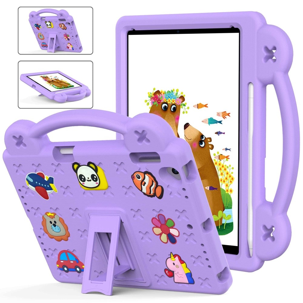 Kickstand Coque antichoc pour enfants iPad 9.7 6th Gen (2018), violet
