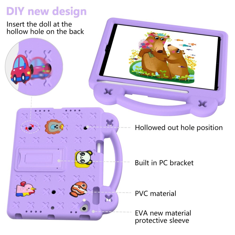 Kickstand Coque antichoc pour enfants iPad Air 2 9.7 (2014), violet