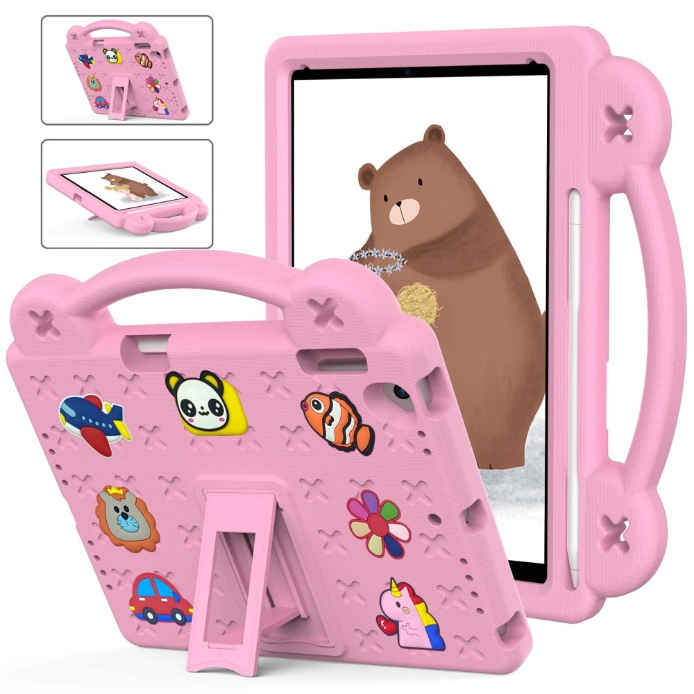 Kickstand Coque antichoc pour enfants iPad 9.7 6th Gen (2018), rose