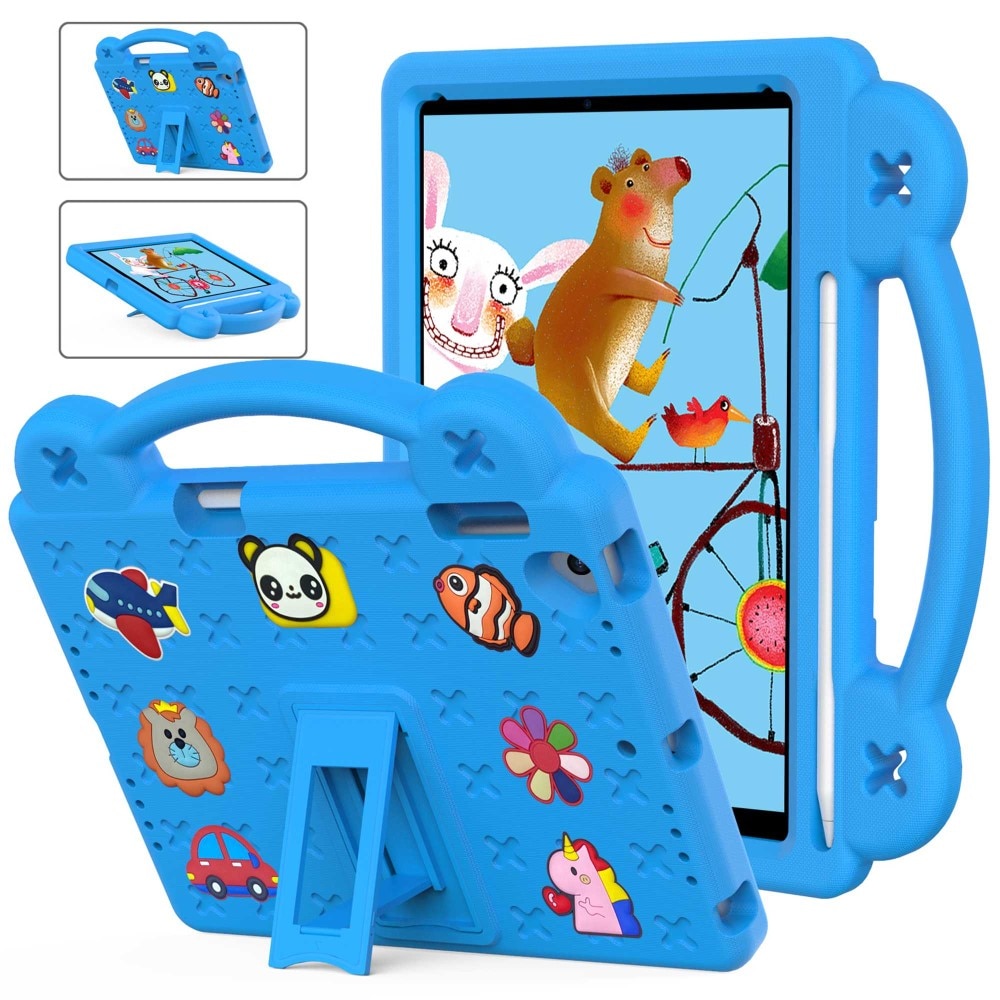 Kickstand Coque antichoc pour enfants iPad 9.7 5th Gen (2017), bleu