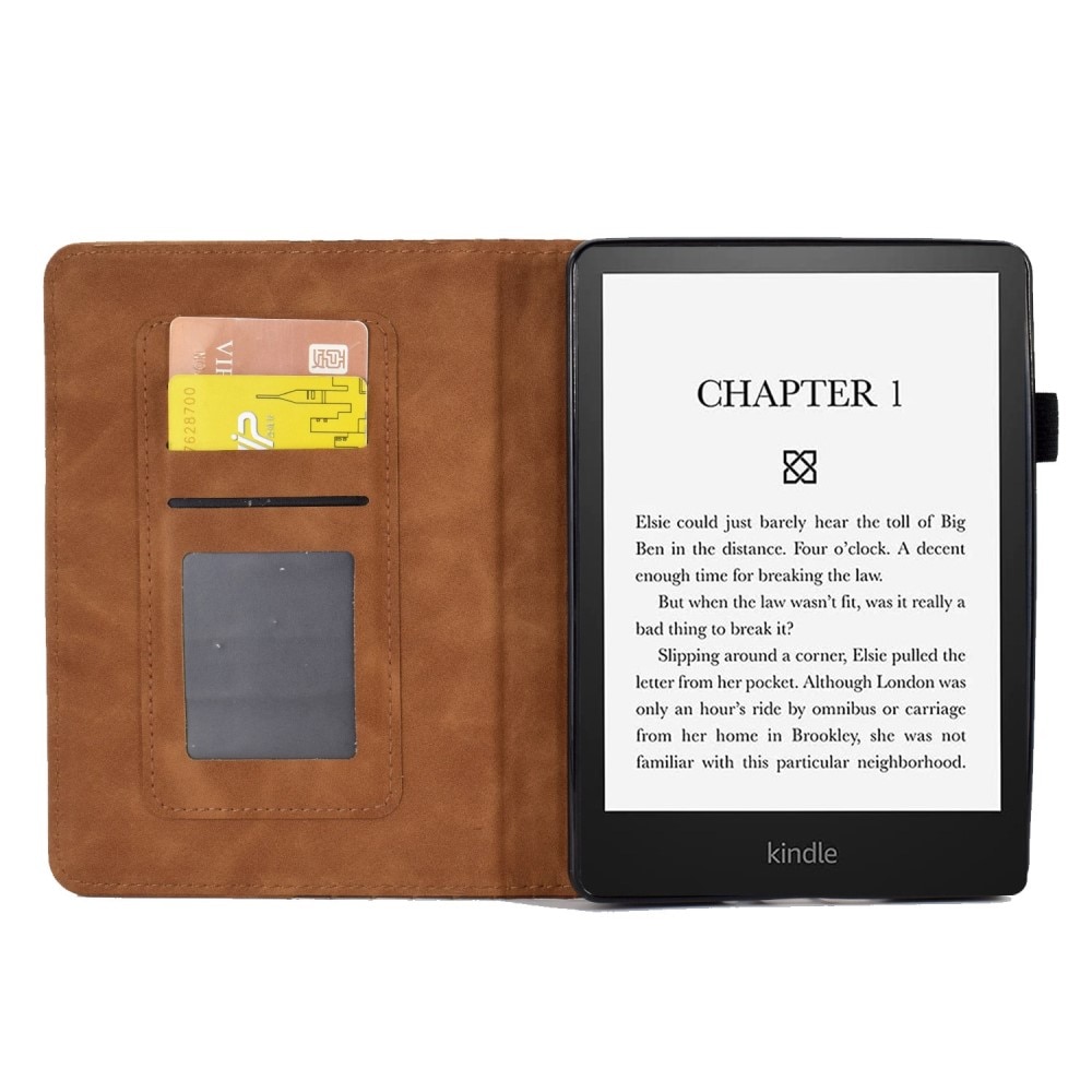 Étui à cartes Amazon Kindle Paperwhite 11th gen (2021) Marron