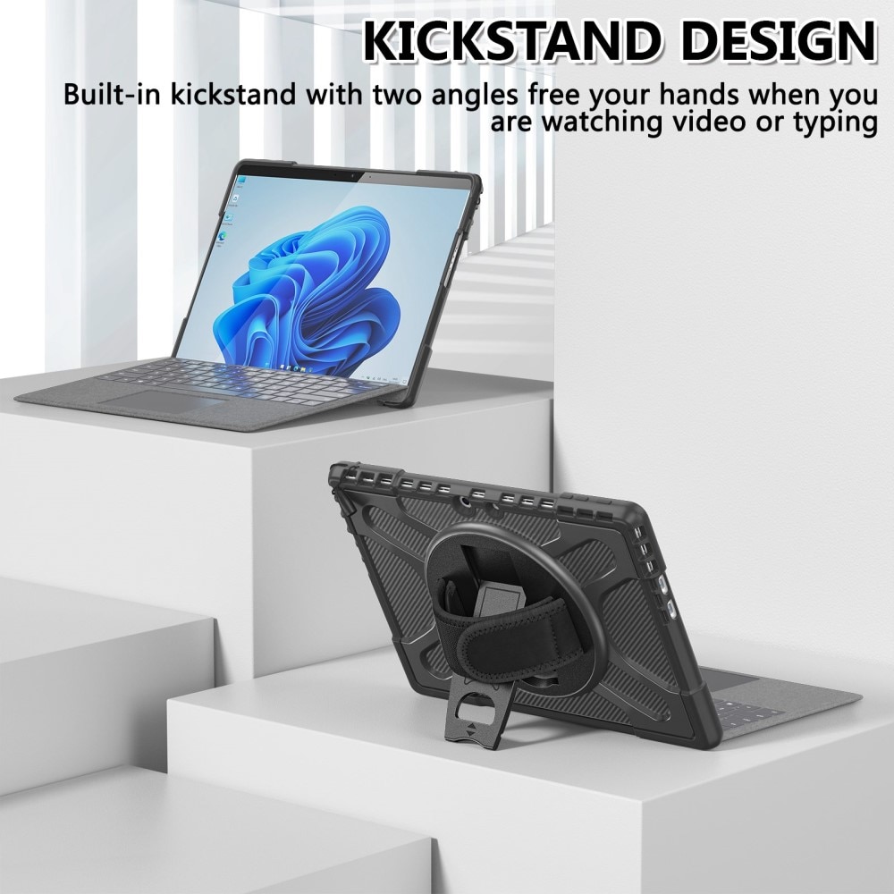 Coque hybride antichoc Microsoft Surface Pro 10, noir