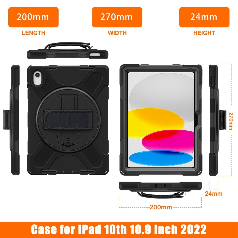 Coque hybride antichoc Apple iPad 11 11th Gen (2025) noir