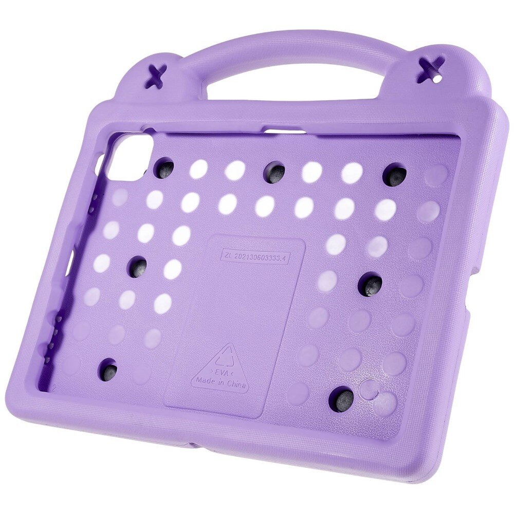 Kickstand Coque antichoc pour enfants Apple iPad 11 11th Gen (2025), violet