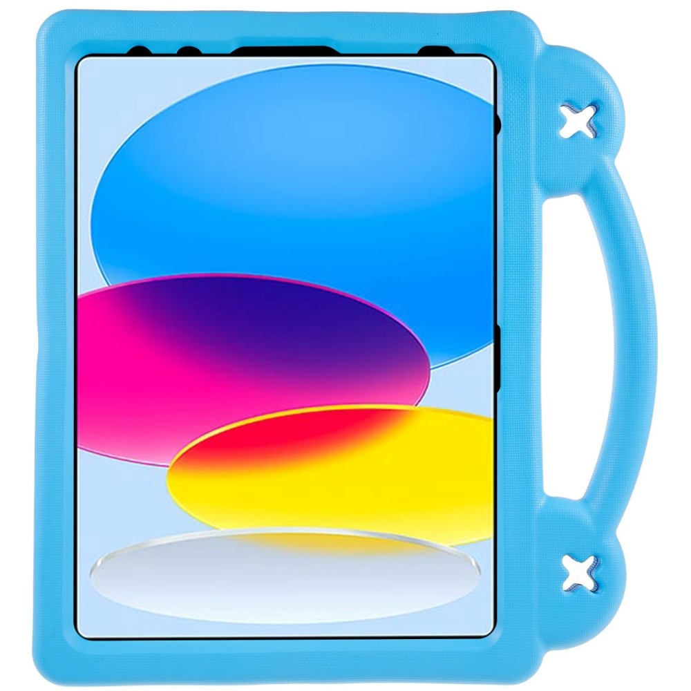 Kickstand Coque antichoc pour enfants iPad 10.9 10th Gen (2022), bleu