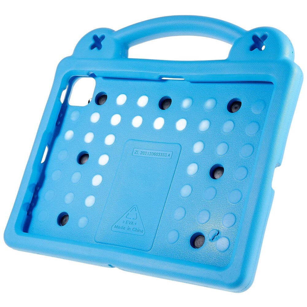 Kickstand Coque antichoc pour enfants Apple iPad 11 11th Gen (2025), bleu