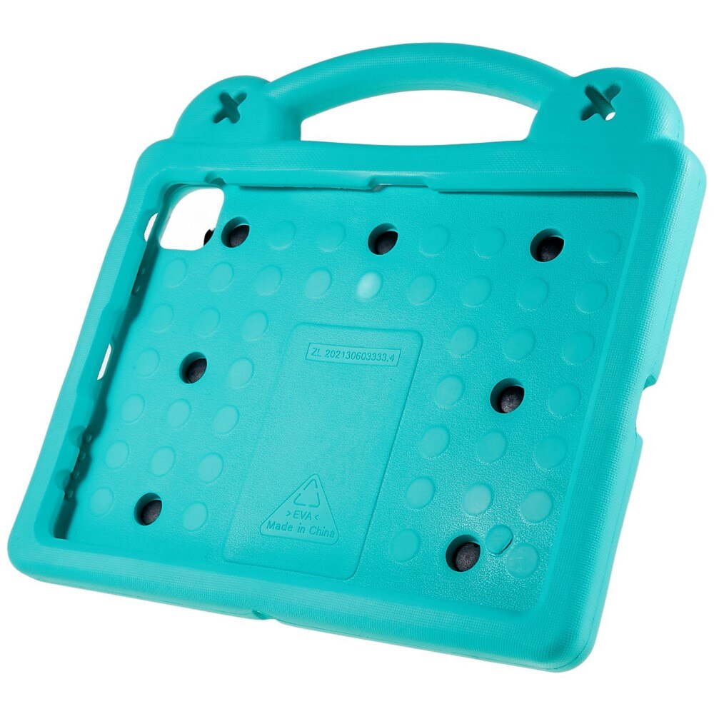 Kickstand Coque antichoc pour enfants iPad 10.9 10th Gen (2022), turquoise