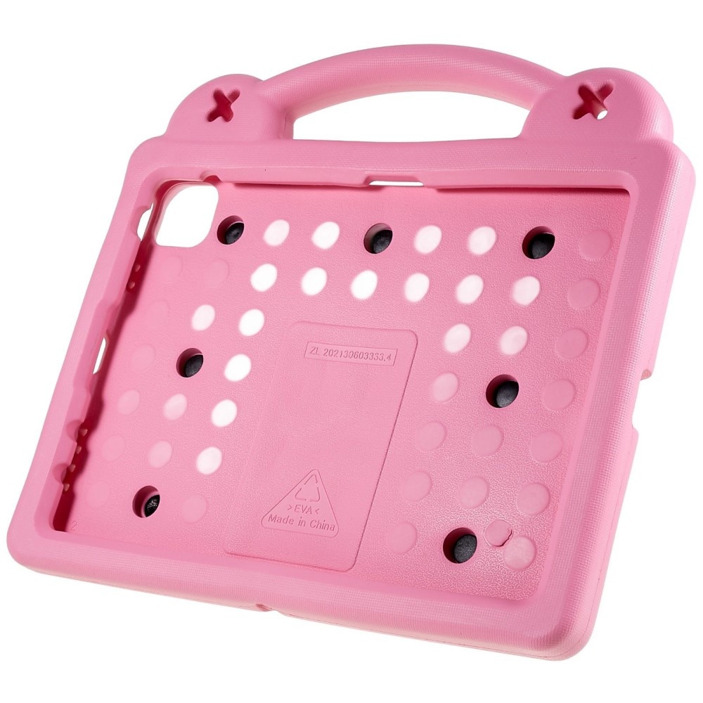 Kickstand Coque antichoc pour enfants Apple iPad 11 11th Gen (2025), rose