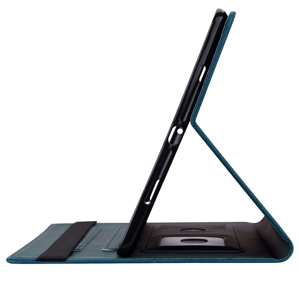 Étui en cuir avec papillons Apple iPad 10.9 10th Gen (2022) Bleu