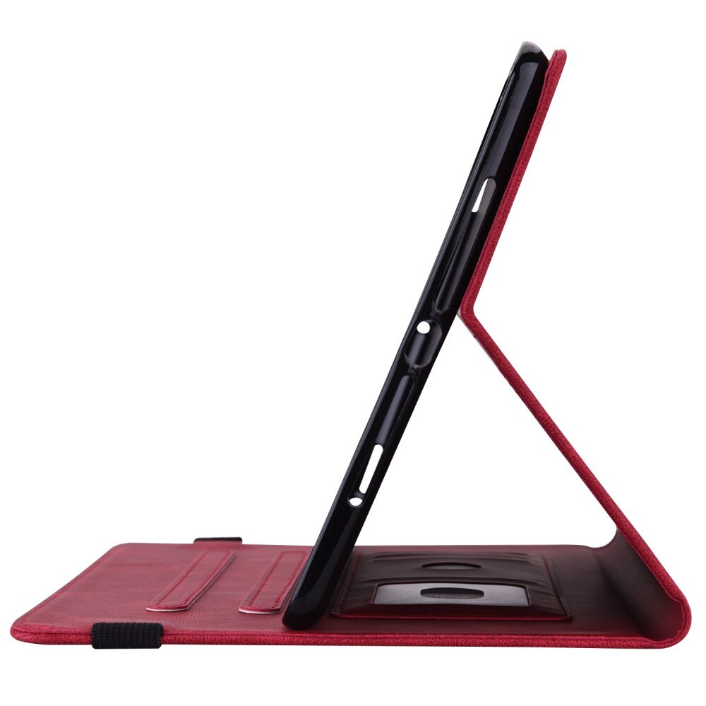 Étui en cuir avec papillons Apple iPad 11 11th Gen (2025) Rouge