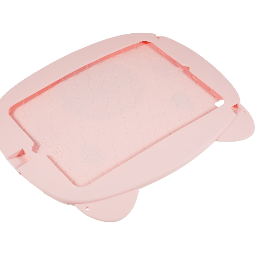 Coque cochon en silicone pour enfants pour iPad 9.7 6th Gen (2018), rose