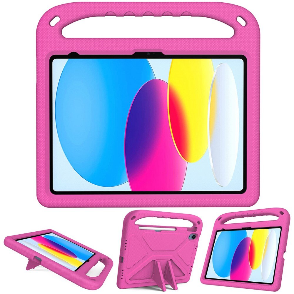 Coque EVA avec poignée pour enfants pour Apple iPad 11 11th Gen (2025), rose