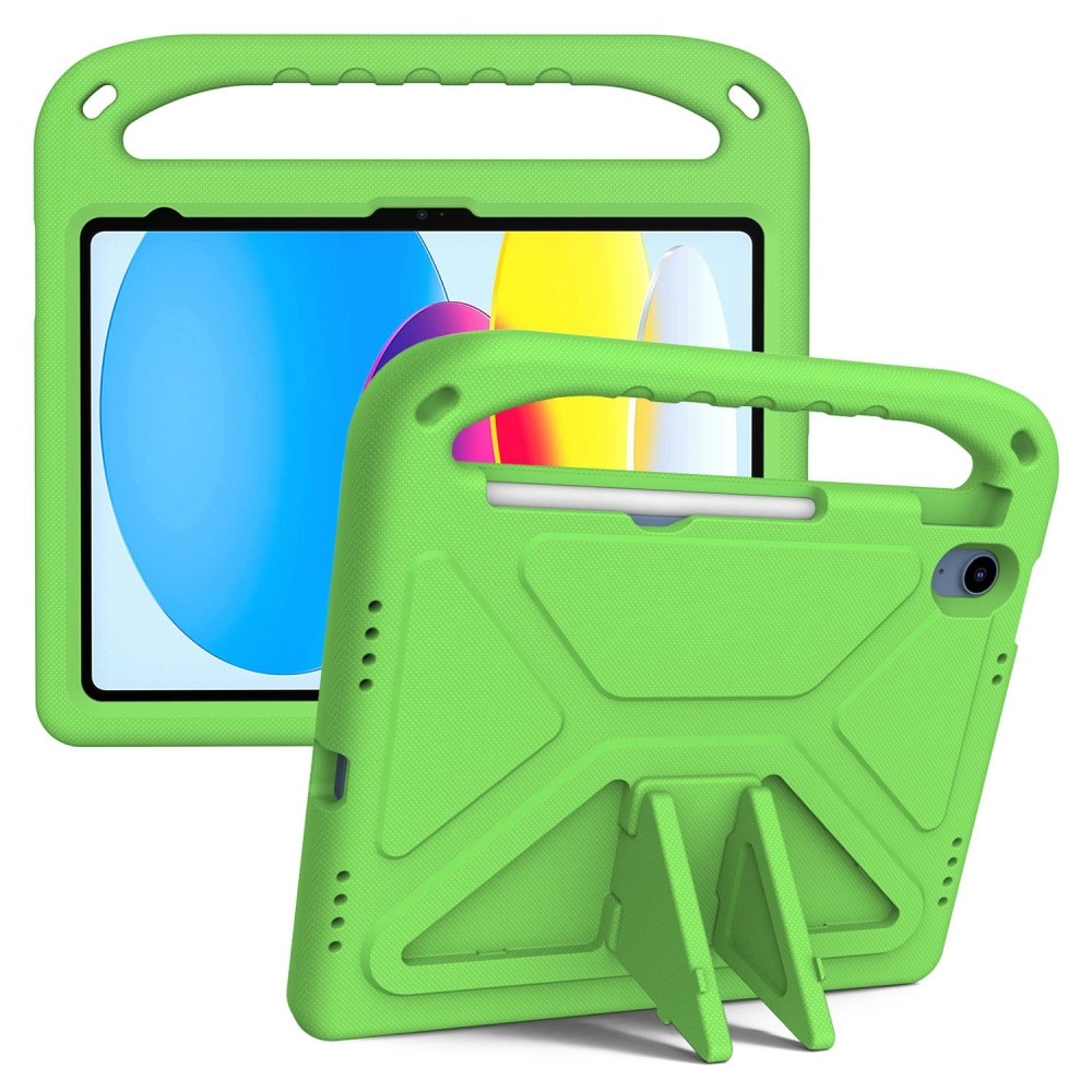 Coque EVA avec poignée pour enfants pour iPad 10.9 10th Gen (2022), vert
