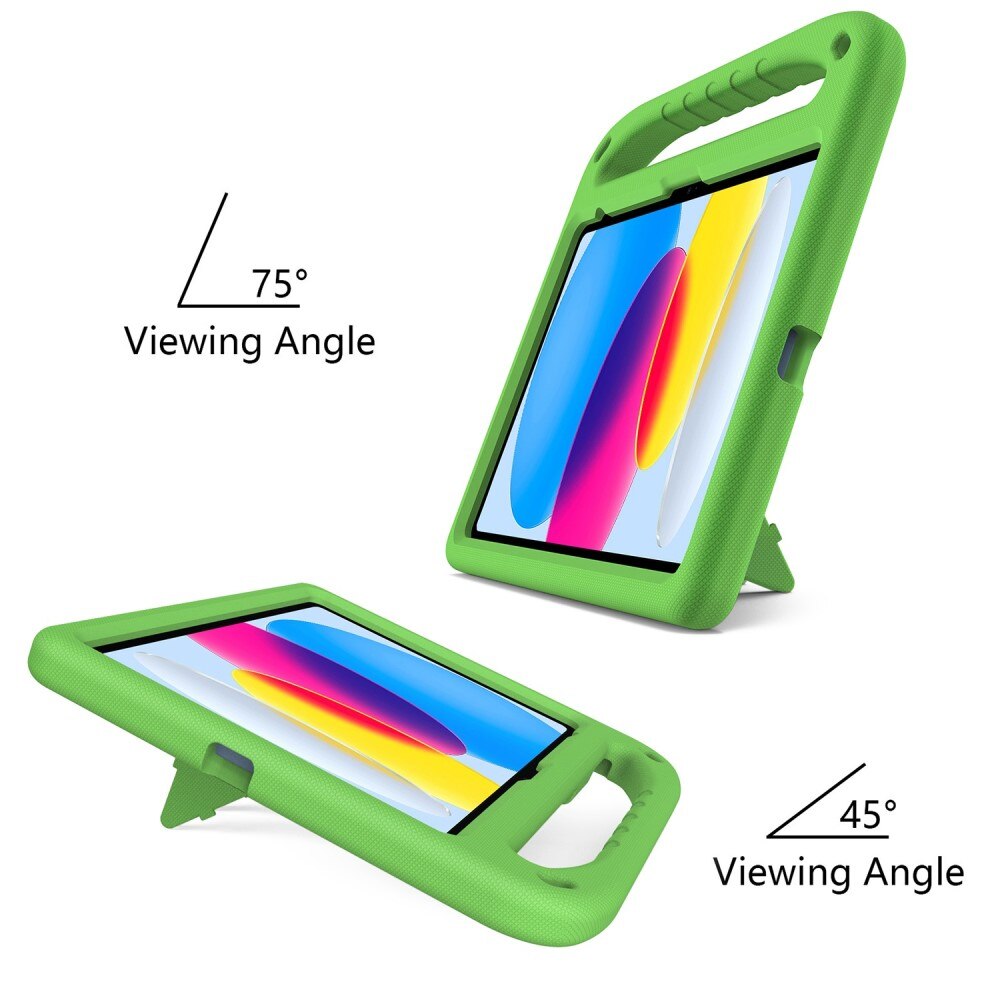 Coque EVA avec poignée pour enfants pour iPad 10.9 10th Gen (2022), vert