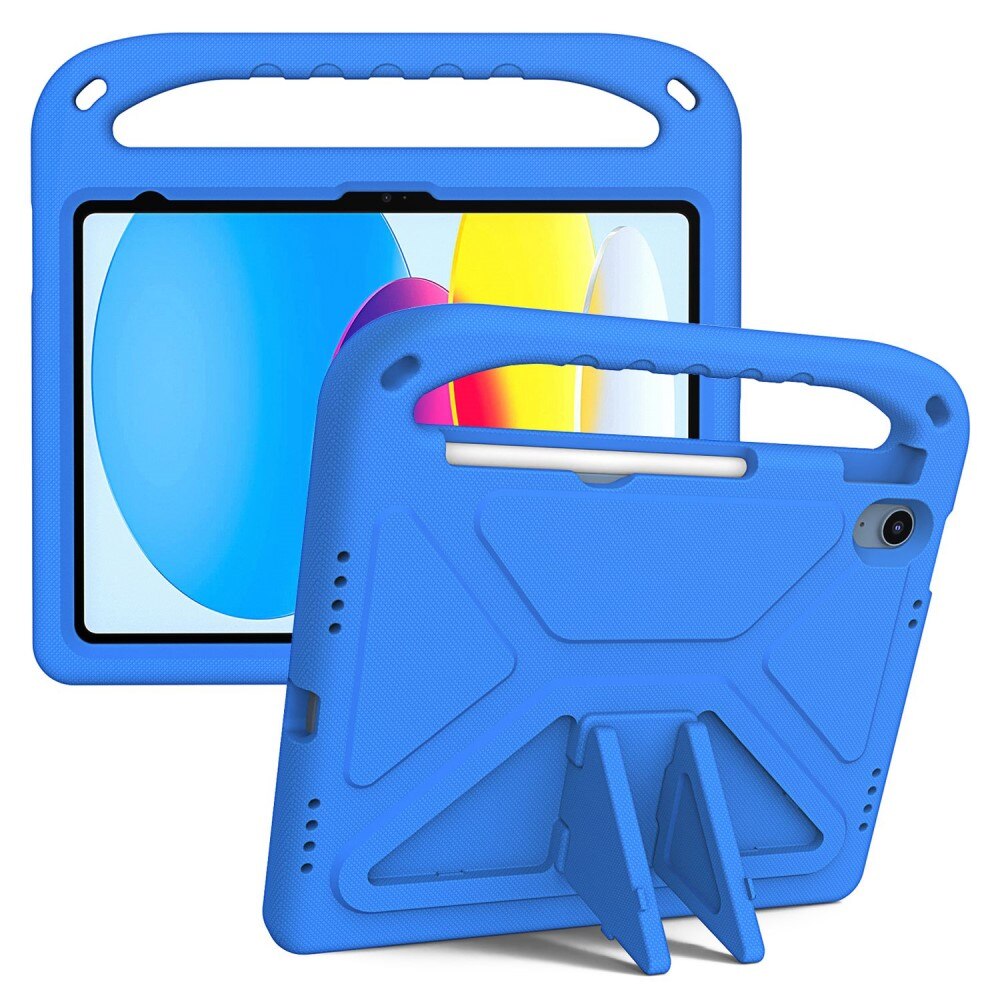 Coque EVA avec poignée pour enfants pour Apple iPad 11 11th Gen (2025), bleu