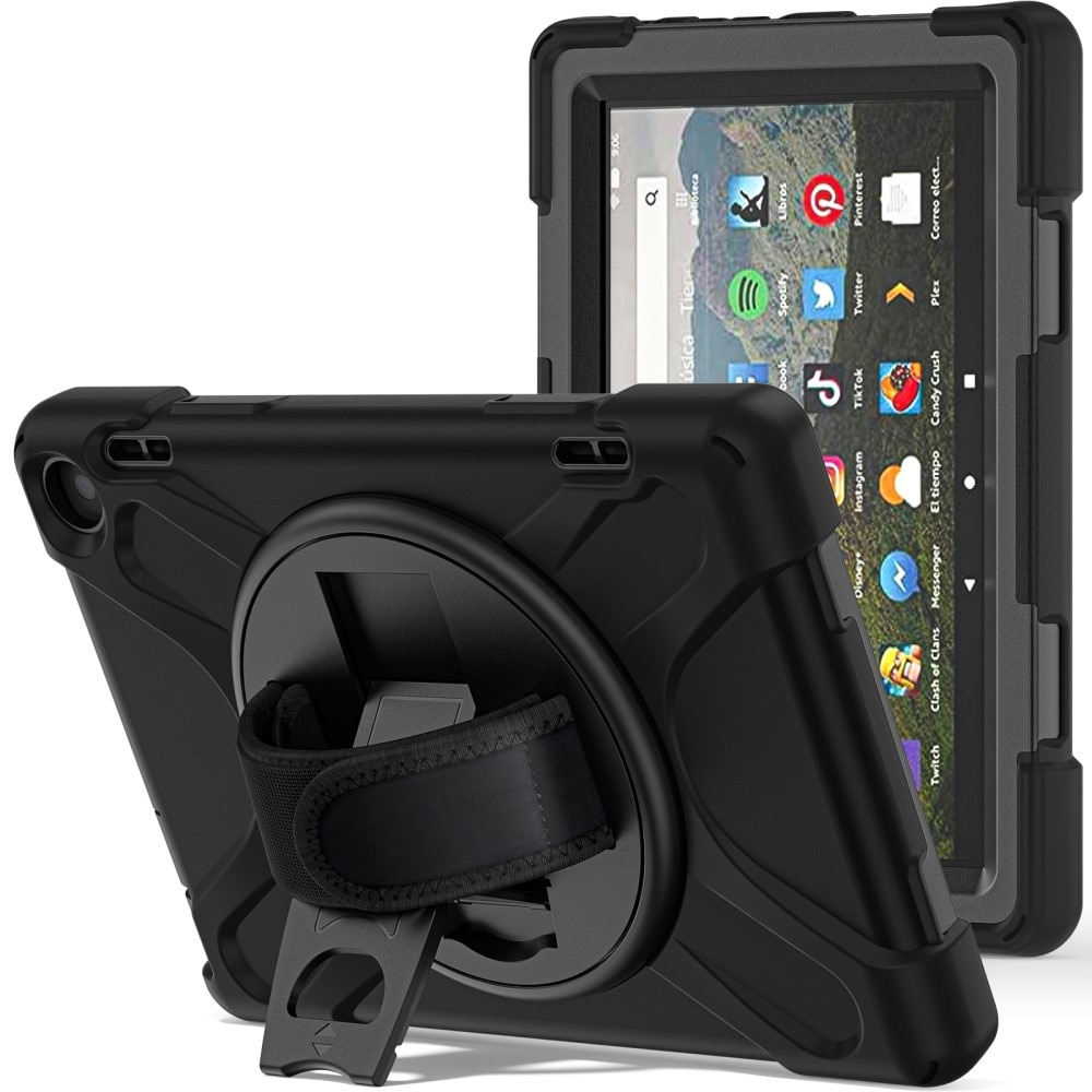 Coque hybride antichoc Amazon Fire HD 8, noir