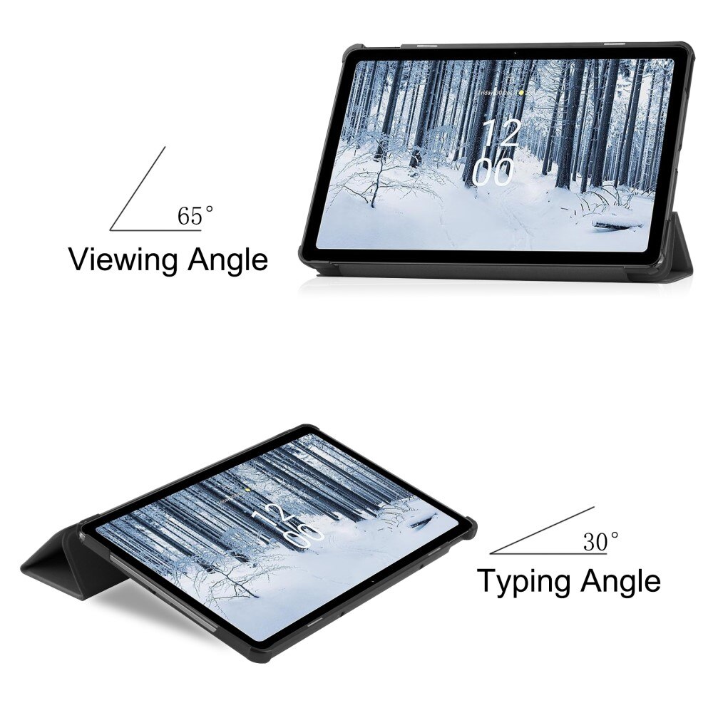 Étui Tri-Fold  Nokia T21, Noir