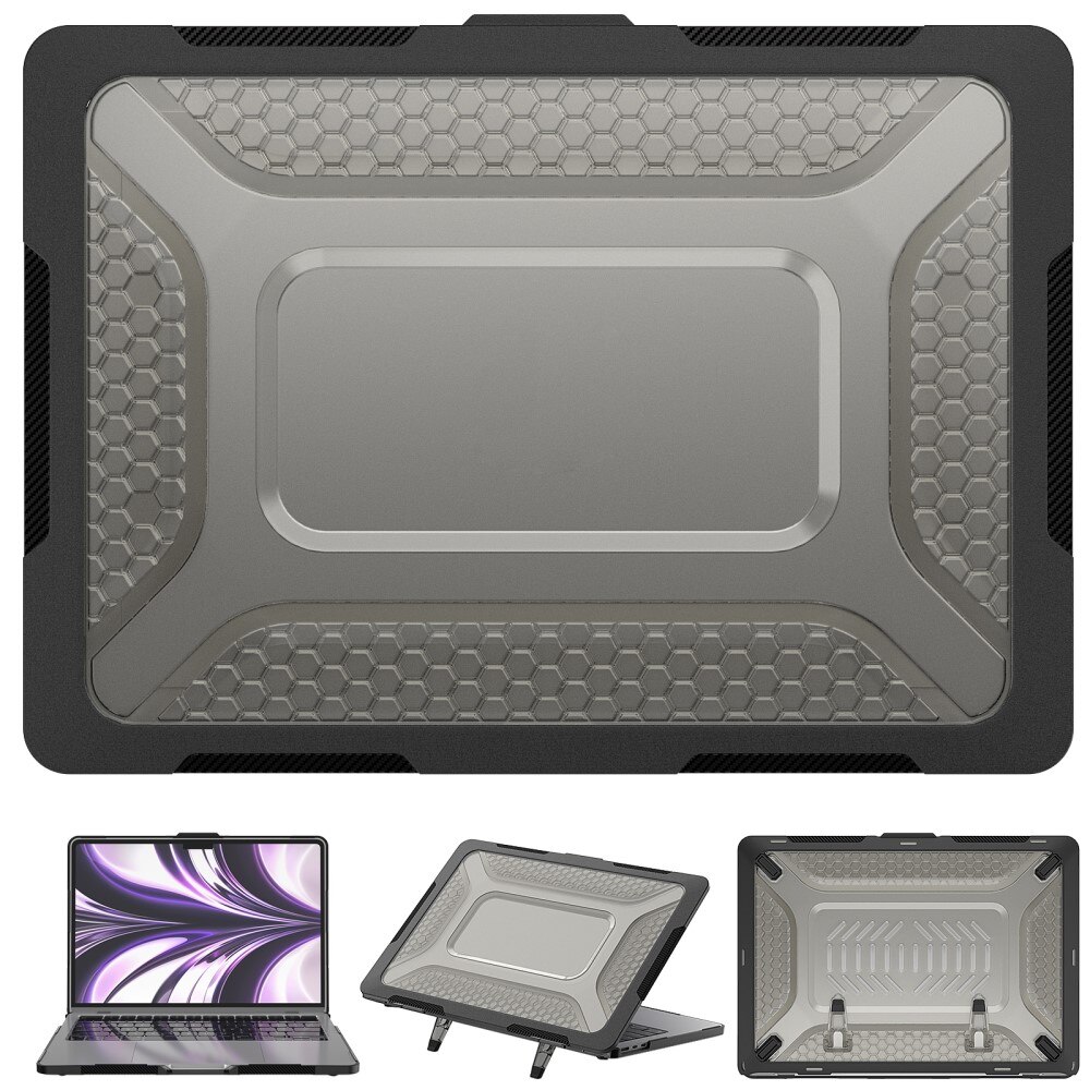 Coque hybride à Kickstand MacBook Air 13 2022, noir