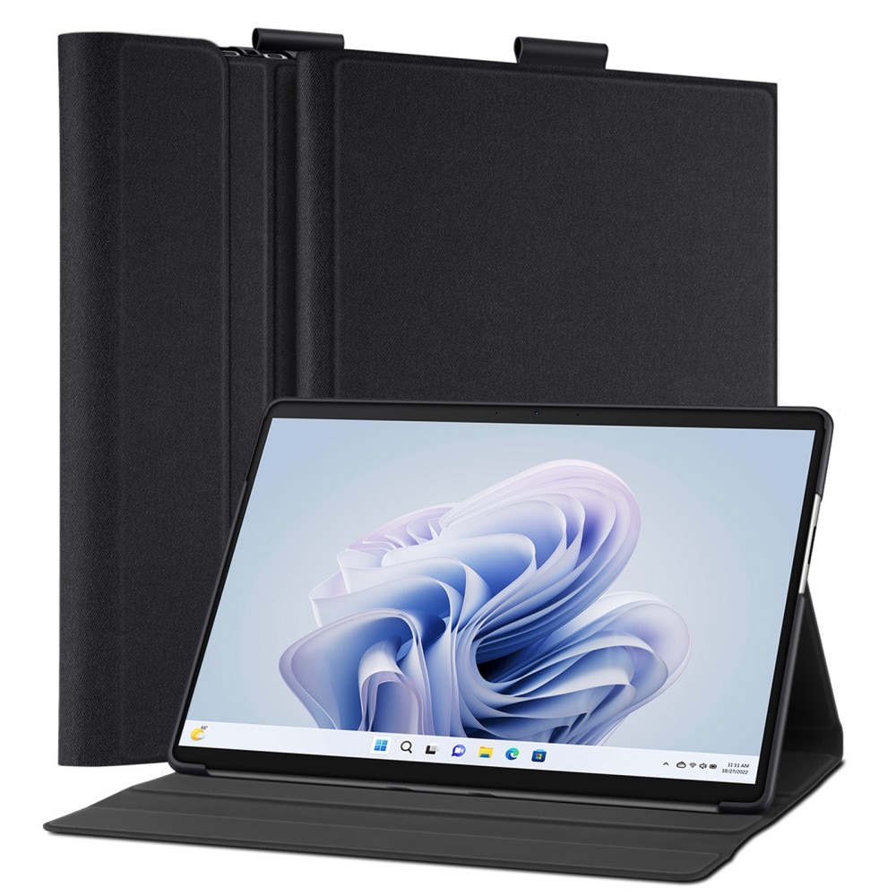 Coque Domo Tri-Fold Microsoft Surface Pro 9, noir