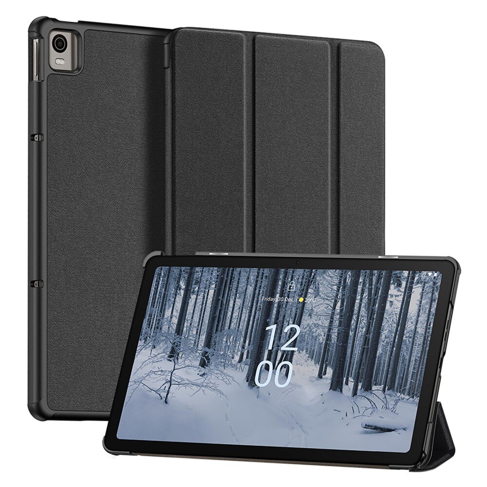 Coque Domo Tri-Fold Nokia T21, noir