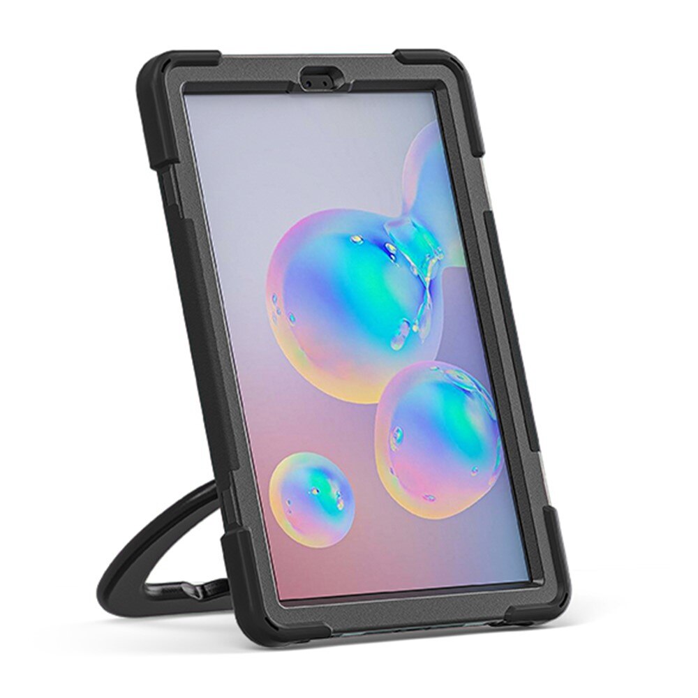 Kickstand Hybrid Case antichoc avec bandoulière Samsung Galaxy Tab S6 10.5, noir