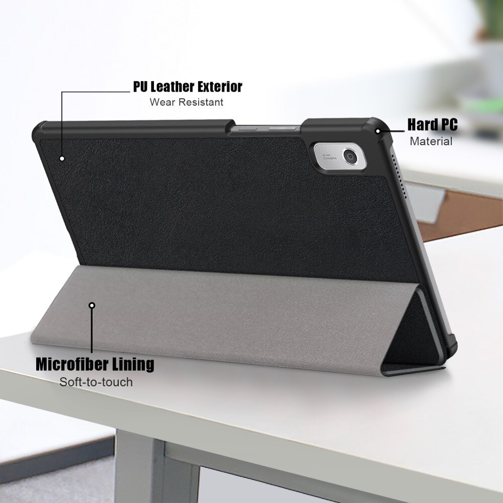 Étui Tri-Fold Lenovo Tab M9, noir