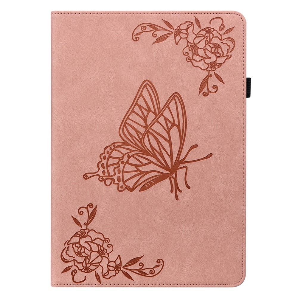 Étui en cuir avec papillons Lenovo Tab M9 Rose