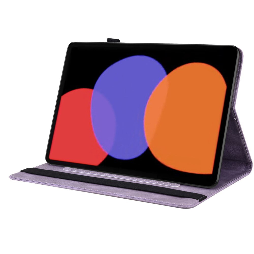 Étui en cuir avec papillons Xiaomi Pad 6 Pro Violet
