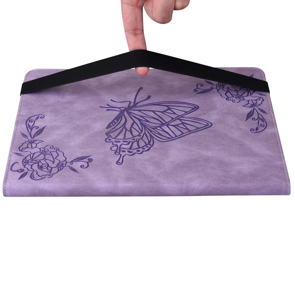 Étui en cuir avec papillons Xiaomi Pad 6, violet